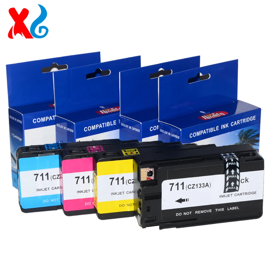 Показать уровень чернил совместимый с HP 711 Φ для T520 T120 Ink 711XL принтера DesignJet
