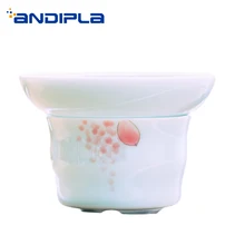 Цзиндэчжэнь ручная роспись винтажный чай с лотосом фильтр домашний чайный набор кунг-фу керамические фарфоровые чайные протечки для арт-подарки чайное ситечко