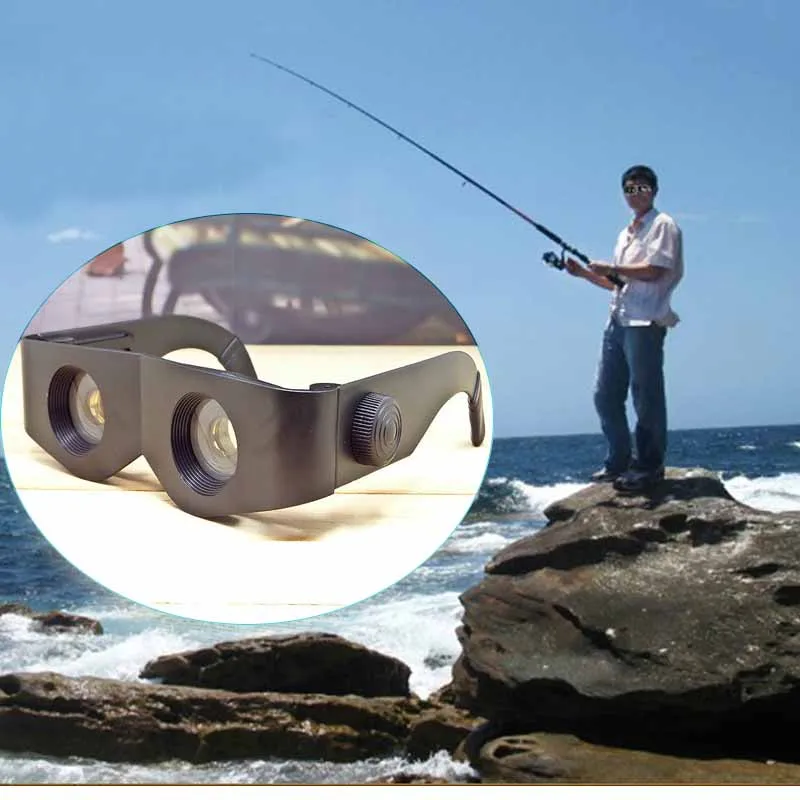 Fishing Glasses Magnifier 3X Portable Glasses Style Telescope Magnifier