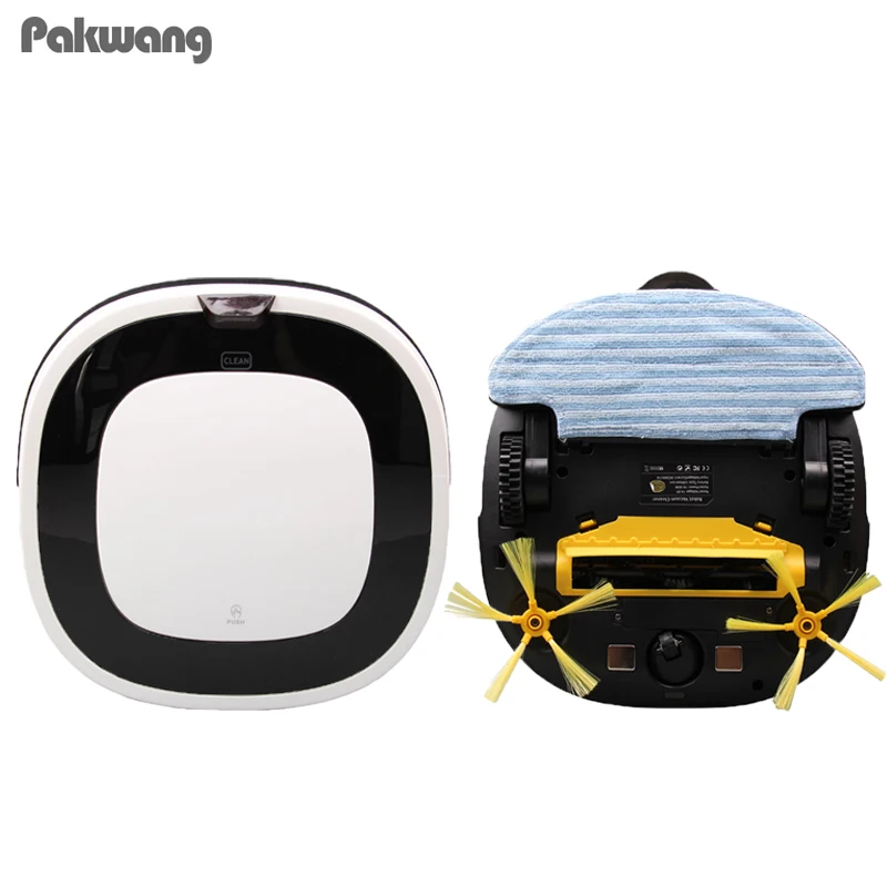 

2018 New Arrival Wet Mop Robot Vacuum Cleaner For Home, D5501 White Lid Led Display, Water Tank, Auto Recharge Vacuum Cleaner
