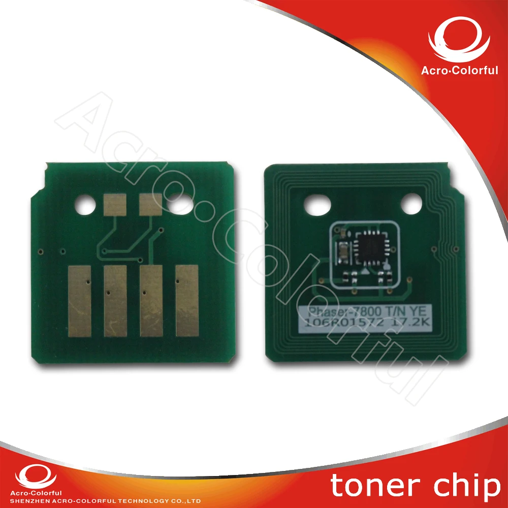 

Black Cartridge 106R01577 Reset Chip 7800 Laser Printer cartridge chip Reset for Xerox Phaser 7800 Toner Chip