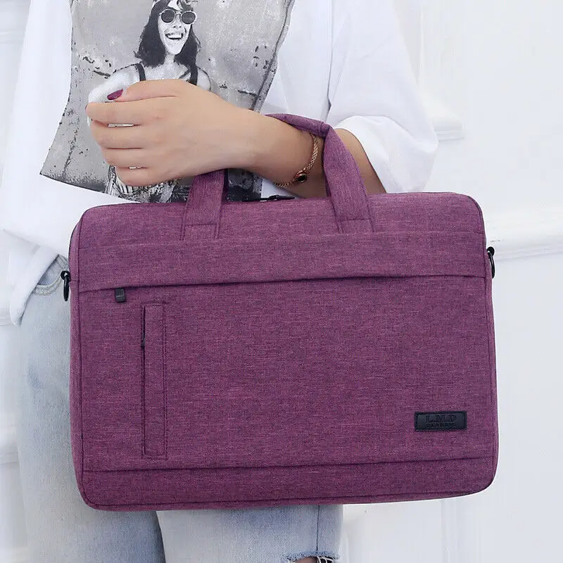 

Fashion Men's Women's Universal Laptop Bag Travel Portable Briefcase Tote Shoulder Bag 3 Size
