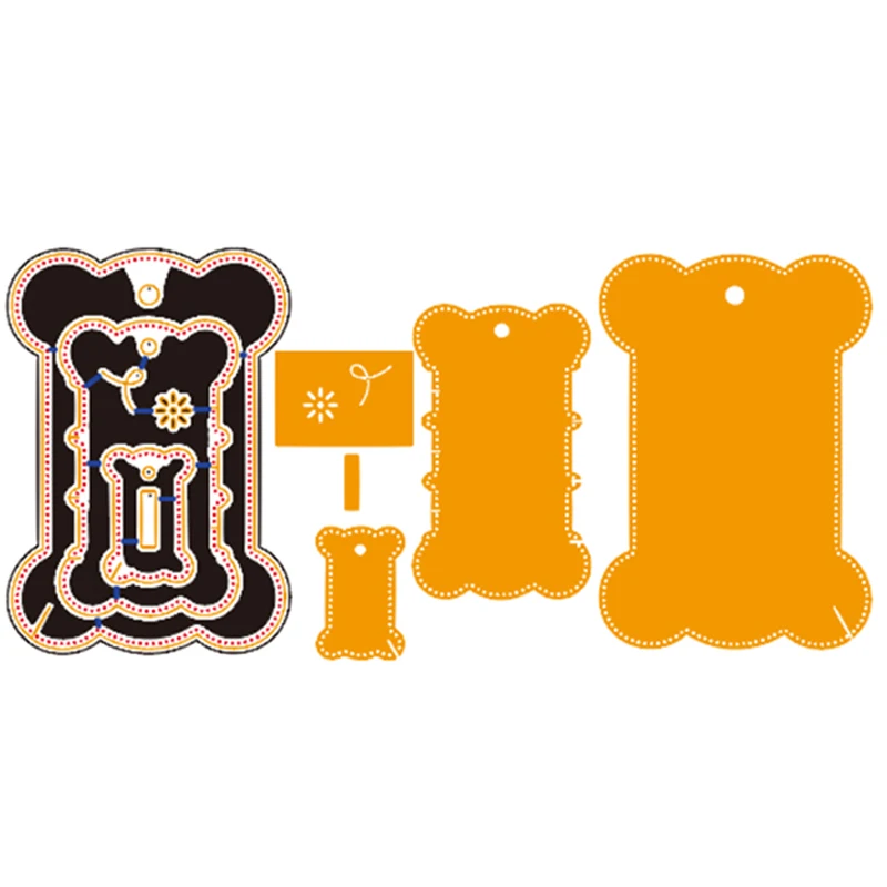 

Bone Bobbin Metal Cutting Dies Stencils For Card Making Decorative Embossing Suit Paper Cards Stamp DIY Dies Scrapbooking 2018