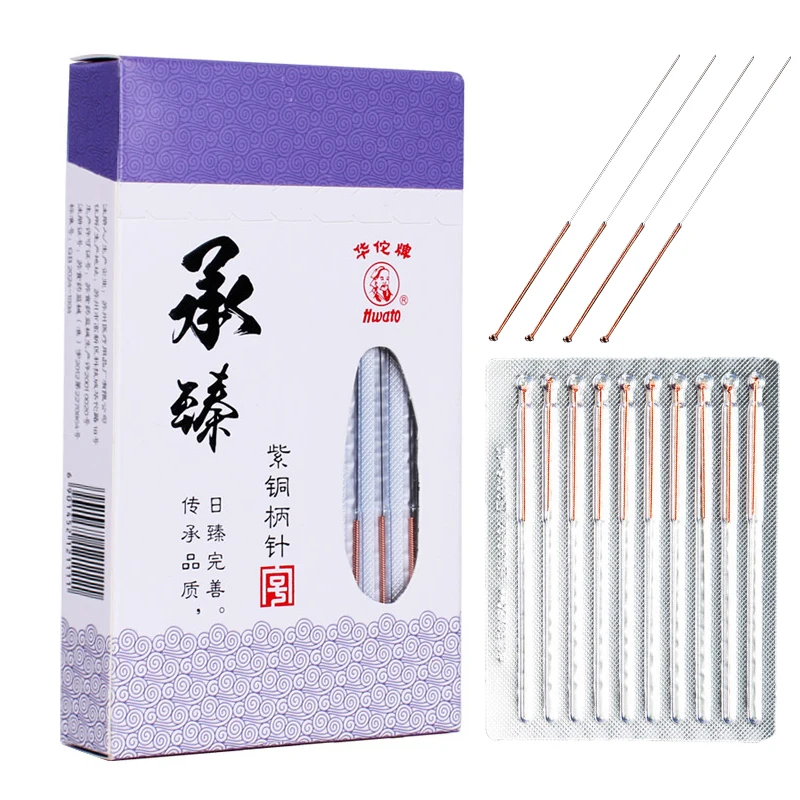 

100pcs / box Acupuncture Needles Disposable Sterile Chinese Traditional Needles Stainless Steel Material