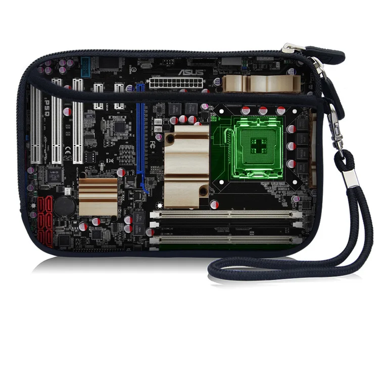 

2.5" 2.5 inch Motherboard Soft HDD Protector Bag Case for External Hard Drive Disk/Phone/Camera/Mp5 Portable W/Pocket Strap