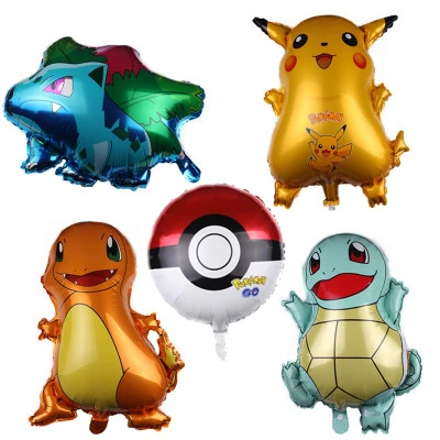 

Pikachu Pokemon Go Helium Balloons Inflatable Children birthday party decor party favor Cartoon balloons Children's Day