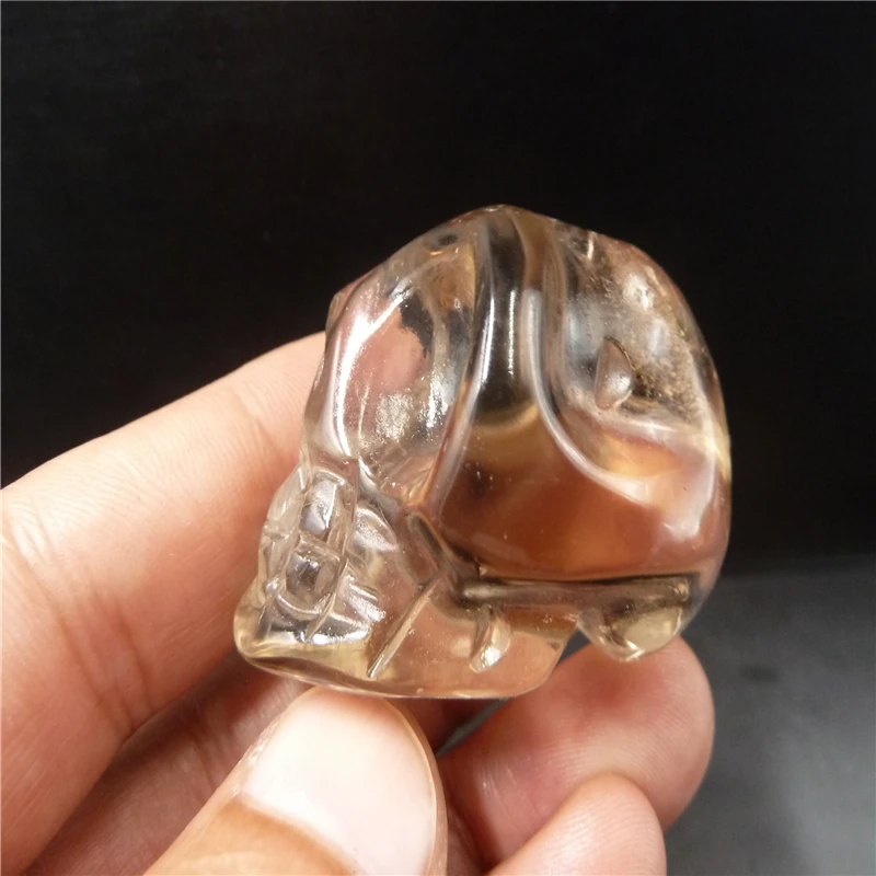 

Natural quartz Crystal skull T636