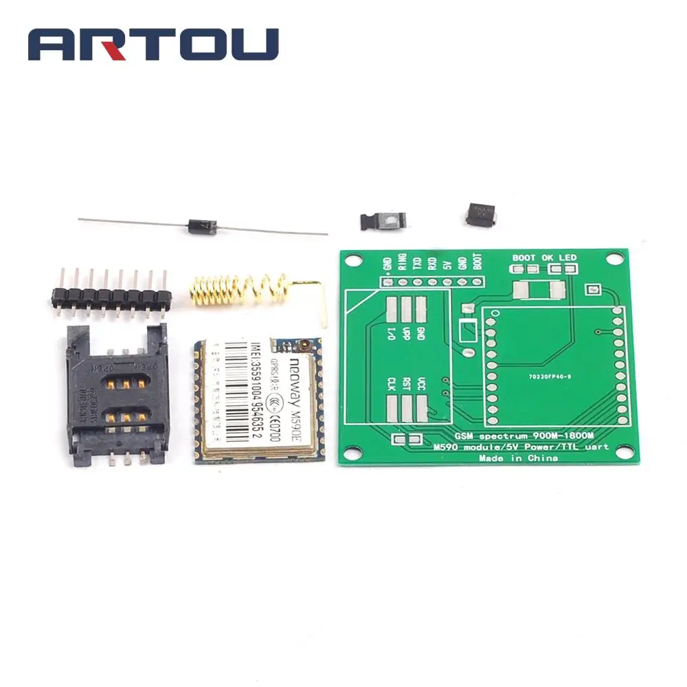 M590E GSM GPRS плата модуля частоты SMS сообщения Diy наборы M590 стандартный набор