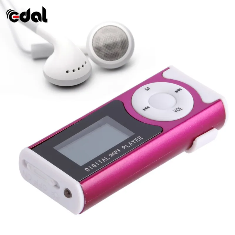 USB Mini Clip MP3 Player LCD Screen Support 16 GB Micro SD