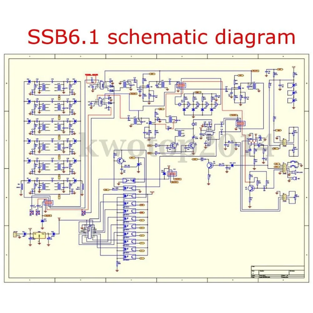 1 шт 6-band HF SSB Shortwave радио приемопередатчик доска DIY Наборы набор