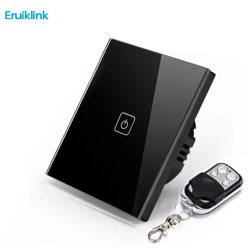 ЕС Тип eruiklink настенный выключатель 1 gang способ Беспроводной Дистанционное