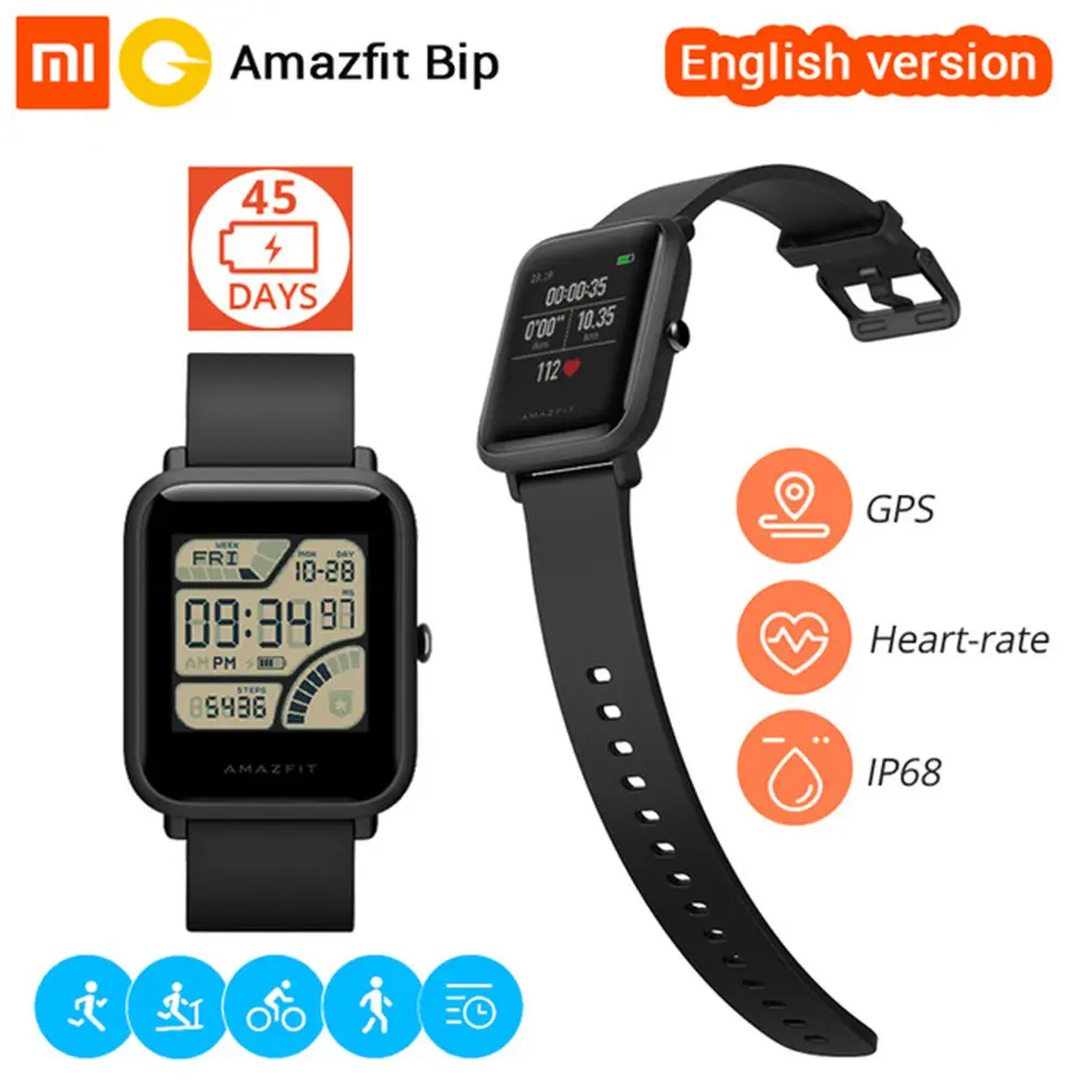 English Version Xiaomi Amazfit Bip Smart Watch Huami GPS