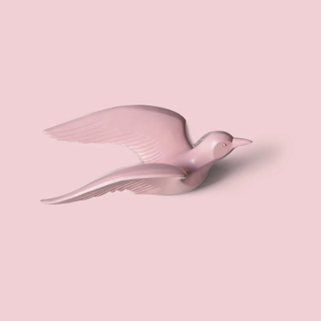 3D Resin Flying Seagull Birds Crafts Wall Art Sculpture Living Room Bedroom Wall Hanging Decoration