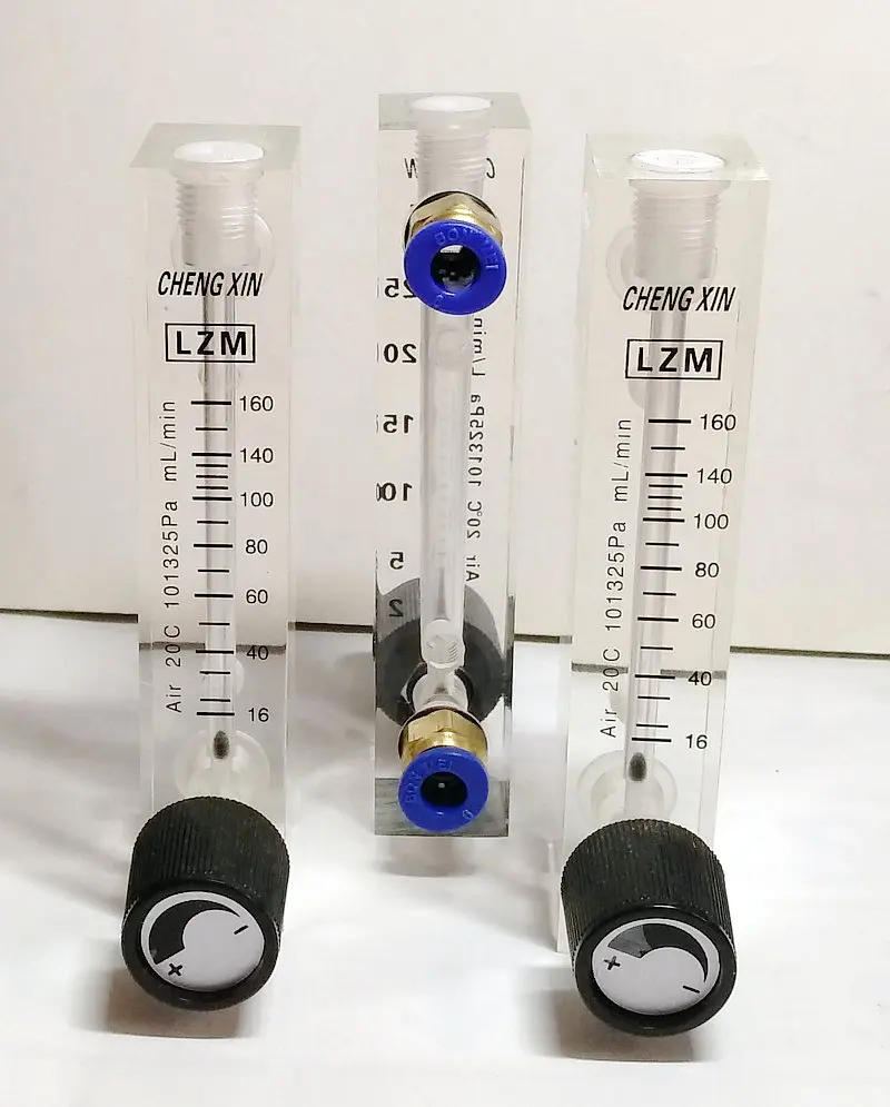 Adjustable Gas Flow Meter/LZM 6T Air Flow Meter 16 160 mL/min with