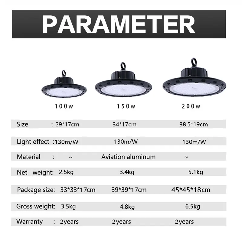 Lampen НЛО industrieel taller officina 100 Вт склад 130lm яркий светодиодный highbay luz garaje bouwlamp освещение для гаража werkstatt