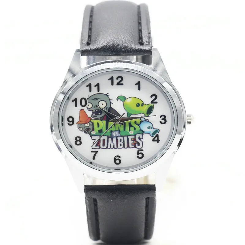 

1pcs cute kid Wristwatch watch with Plants VS Zombies shoe charms kid party gift