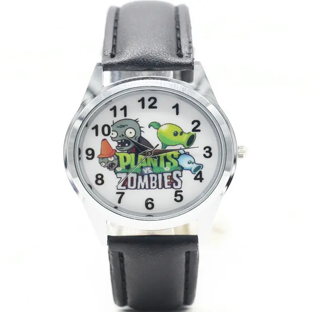 1pcs cute kid Wristwatch watch with Plants VS Zombies shoe charms kid party gift 1pcs cute kid Wristwatch watch with Plants VS Zombies shoe charms kid party gift