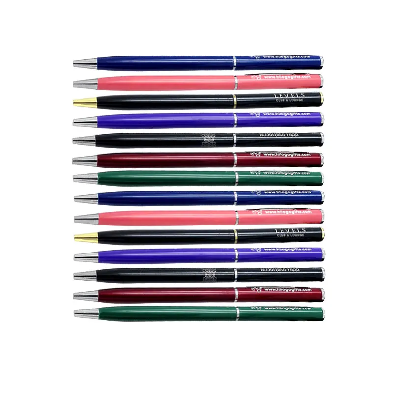 

150pcs for NEW year gifts Colorful metal pen for company anniversary custom print with your company name and address/phone Free