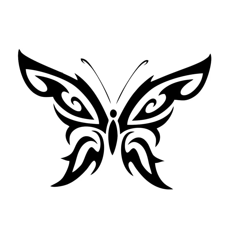 Tribal Butterfly Vinyl Sticker// Decal
