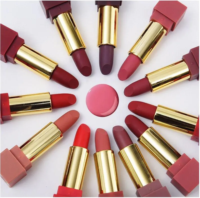 Brand Makeup Lips 12pcs/Set 12 Colors Matte Lipstick Easy to Wear Pigment Velvet Nude Lipstick Kits Waterproof Matte Cosmetics Brand Makeup Lips 12pcs/Set 12 Colors Matte Lipstick Easy to Wear Pigment Velvet Nude Lipstick Kits Waterproof Matte Cosmetics