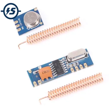 

433MHz Superheterodyne Wireless Receiver Module ASK Transmitter Module STX882+SRX882 w/Copper Antenna