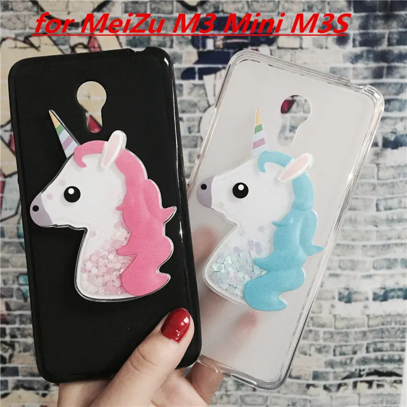 3d Unicorn Liquid Soft Silicone For Meizu 3d unicorn liquid soft silicone for meizu