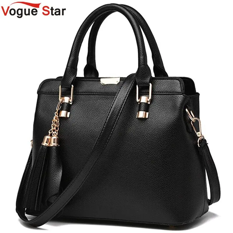 Vogue Star New 2017 Casual Women Shoulder Bag Leather Fashion Medium Women Leather Handbags Famous Brand