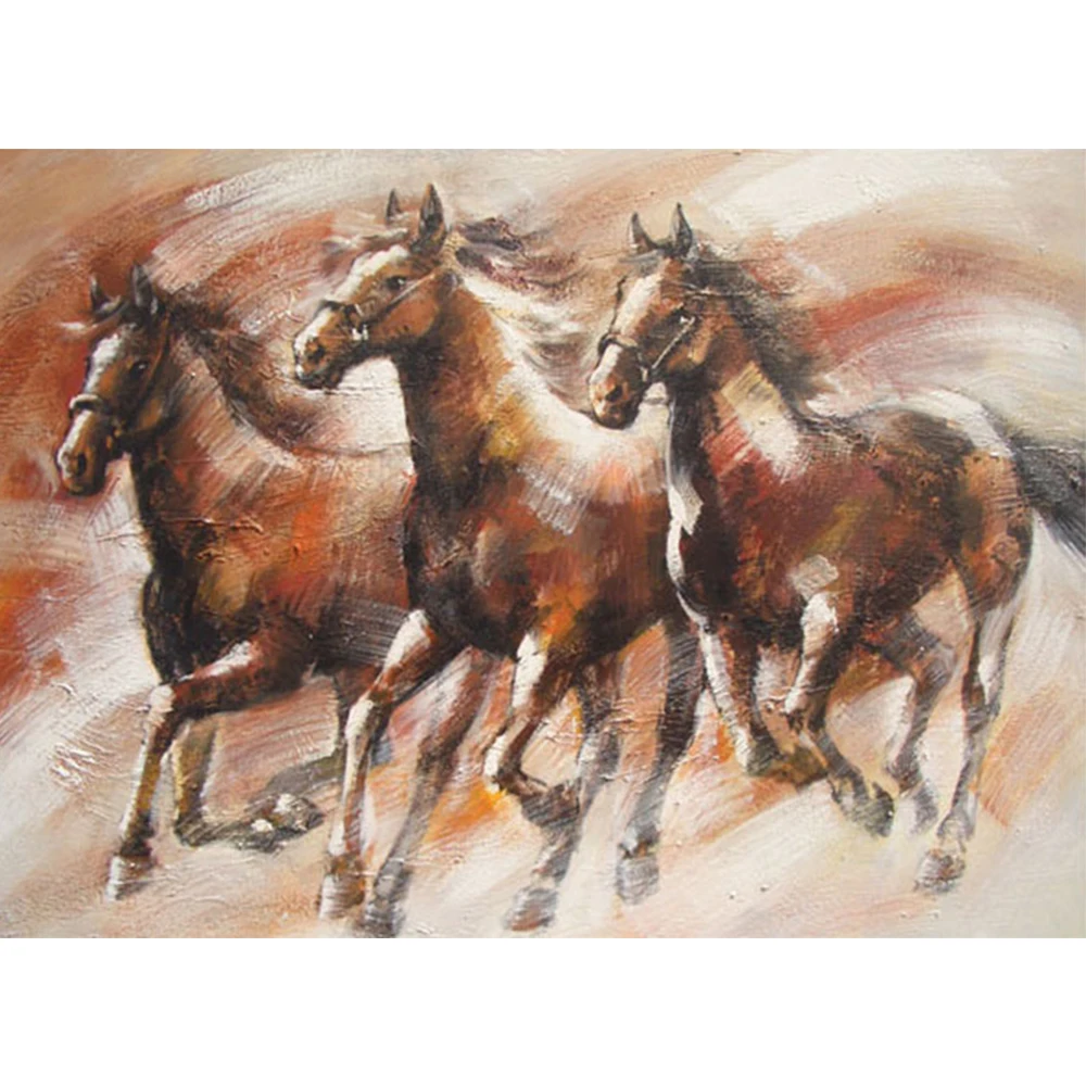 

LI LOYE DIY Diamond Painting Cross Stitch horse Diamond Embroidery icon 5D Diamond Mosaic Rhinestones Decor Paintings Kits RT255