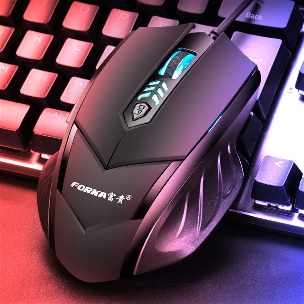 

LED Wired Professional 6Buttons 2400DPI Adjustable Optical Silent Gaming Mouse For The high-end Gaming Professional Players Mice