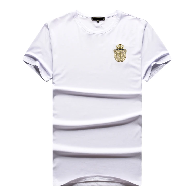 TACE& SHARK футболка с надписью «миллиардер», короткий рукав, Лето, новинка, мерсеризованный хлопок, повседневная, круглый вырез, модная вышивка