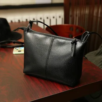 

European style fashion new handbags High-quality PU Simple Soft surface wash skin square bag Retro large capacity Female bag