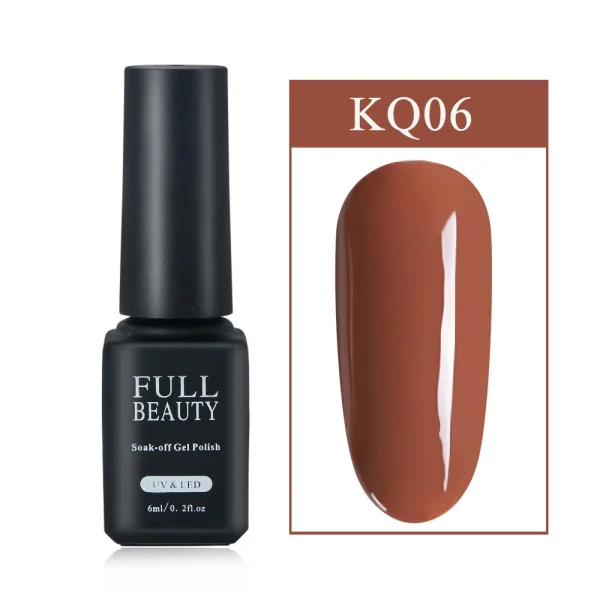 6ml Soak Off Grey Gel Polish Nail Art Lacquer Long Lasting Nude Pink Hybrid Gel Nail Polish Top Coat UV Gellak Manicure CH981-3 - Цвет: KQ06