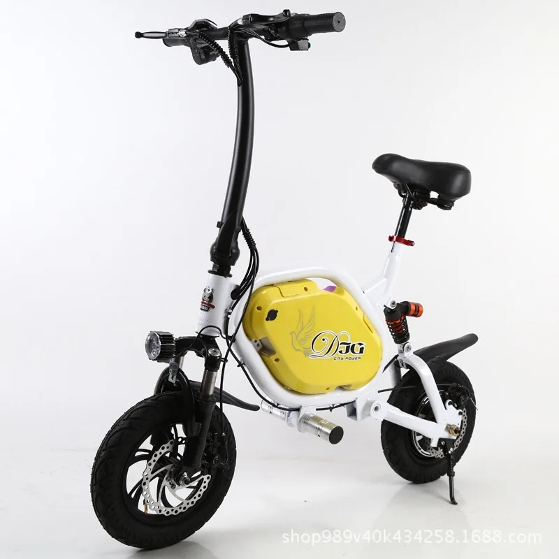 Discount Adults Folding New Bicycle 100W 48V 20AH Lithium battery  Folding Mini 2 wheels Electric Scooter 3