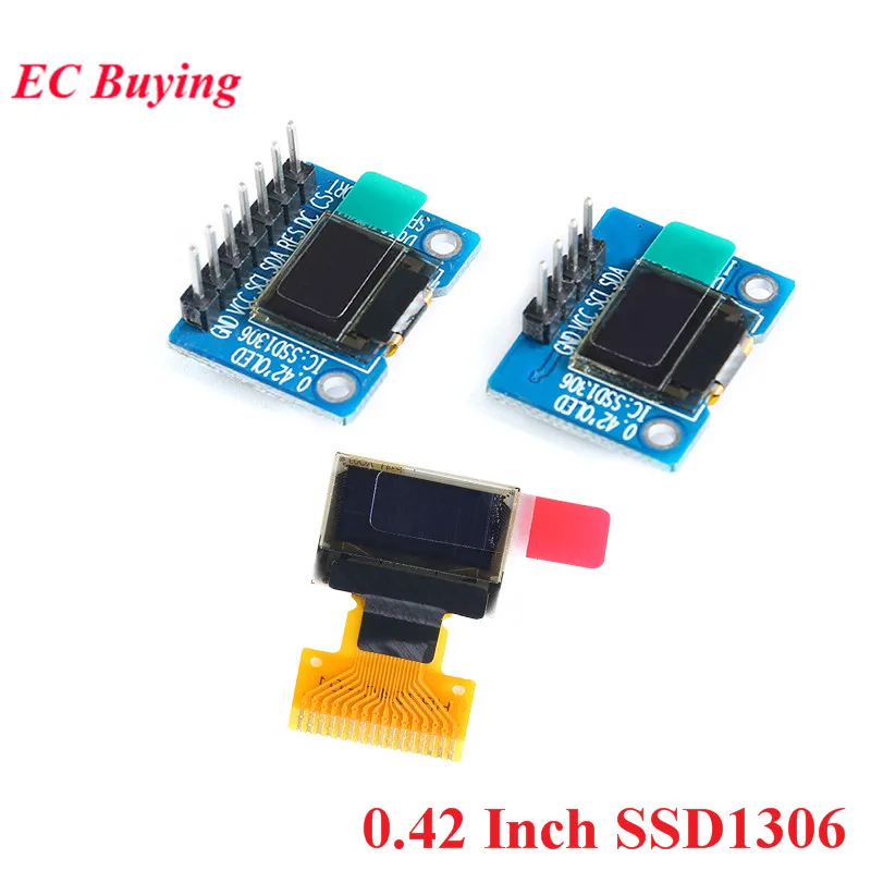Модуль ЖК дисплея SSD1306 OLED 0 42 дюйма Белый интерфейс IIC/SPI модуль 72*40|ЖК-модули| |