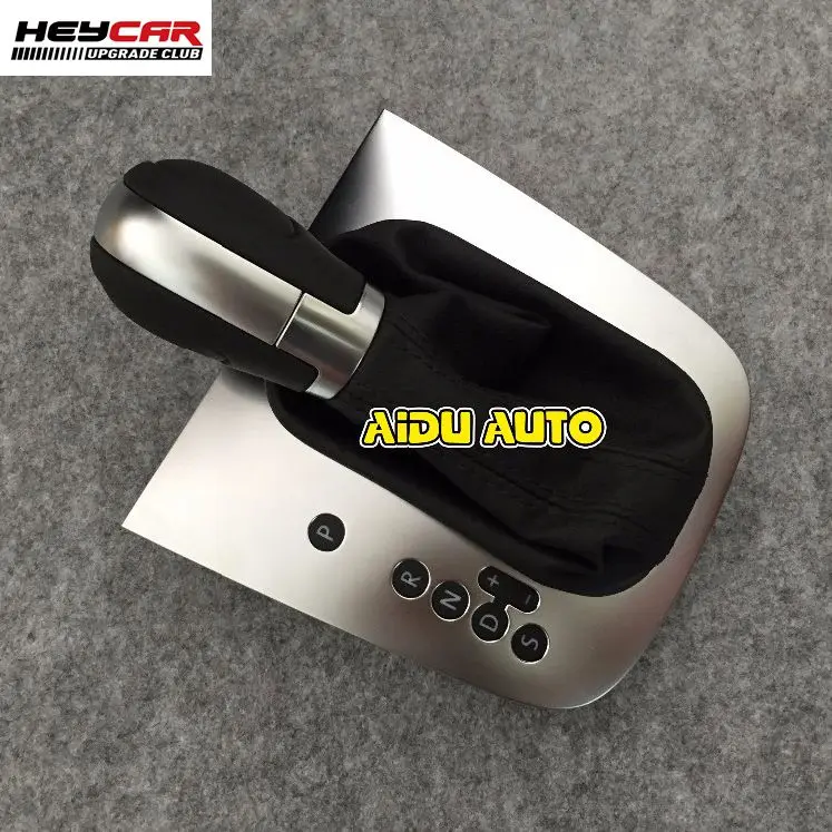 

Black Stitch AT DSG Gear Shift Knob Lever Cover For VW Golf 6 MK6 Jetta MK6 GLI