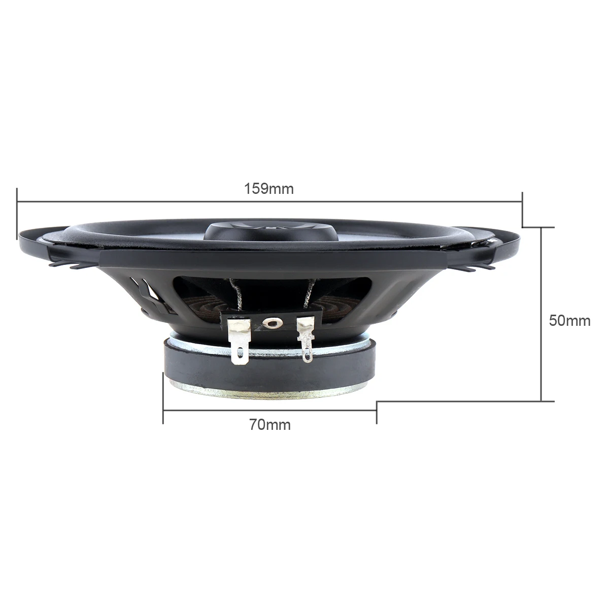 2pcs 6.5 Inch 100W 2 Way Car Coaxial Hifi Speaker Vehicle Door Auto Audio Music Stereo Full Range Frequency Loud Speaker