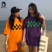 Харадзюку женская летняя футболка женская с принтом свободные корейские стильные шикарные женские футболки с круглым вырезом Женские Дышащие школьные Студенческие