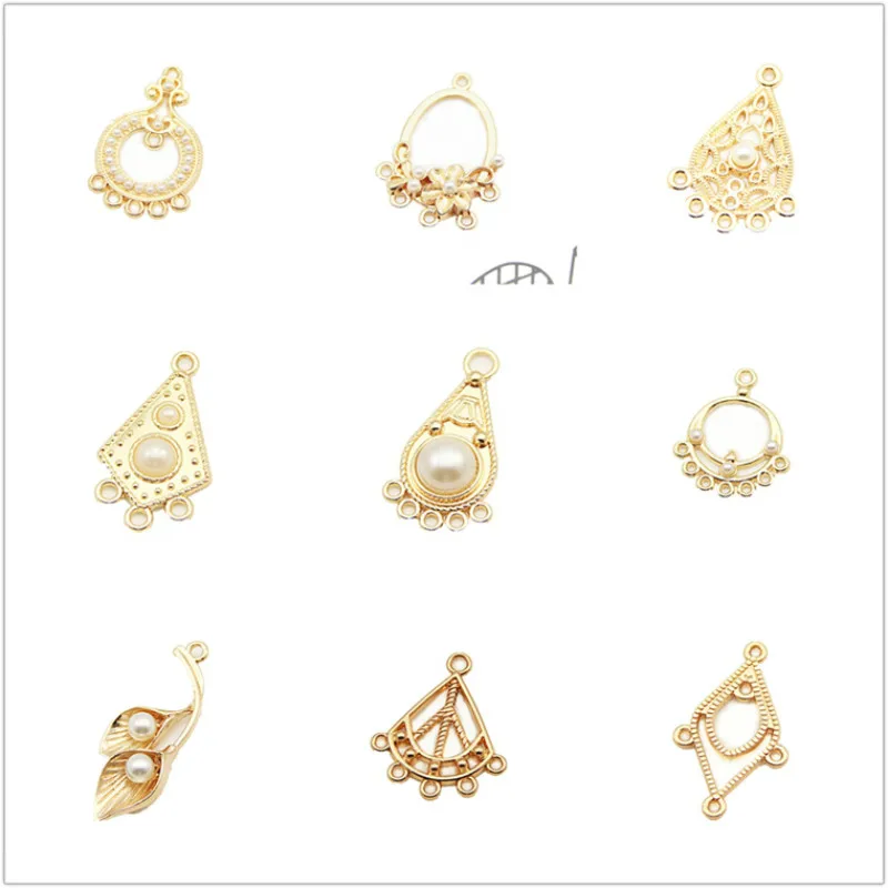 2 Pcs Gold Plated Earring Chandelier Jewelry Making Kit