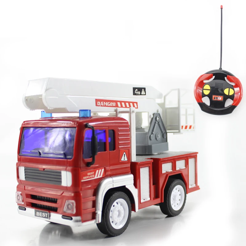

RC Trucks Fire Truck With Car Engineering Machine Radio Remote Control Vehicle Model Toys For Children Birthday Gifts