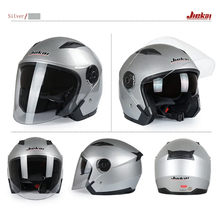 JIEKAI 512 Half Face Flip Up Electronic Motorcycle Hemet With Inner Sun Visor Motorbike Helmets Dual Lens Moto Casque Casco11