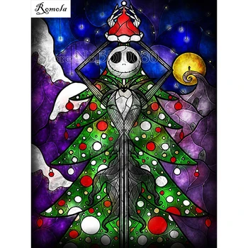 

Full square room decor Embroidery 5D Diy diamond paintings Cartoon Christmas 3D Cross stitch kits mosaic stickers RS2616