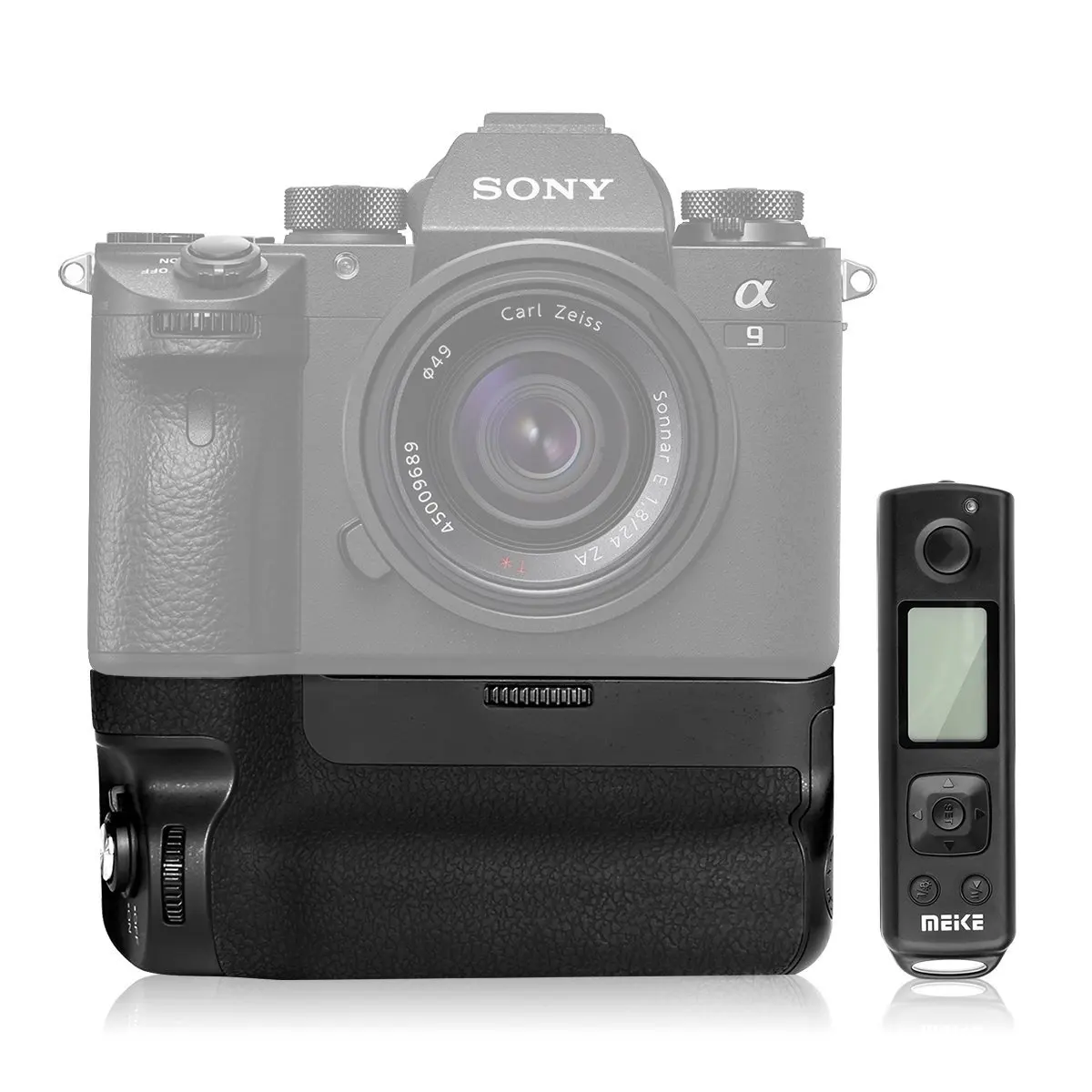 

Meike MK-A9PRO Battery Grip 2.4GHz Remote Controller Up to Control shooting Vertical-shooting Function for Sony A9 A7RIII Camera