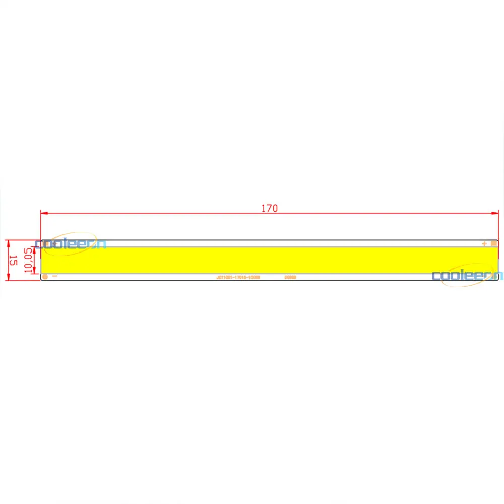 170*15 мм 6 Вт светодиодный бар светильник s 12V COB ing источник света для DIY
