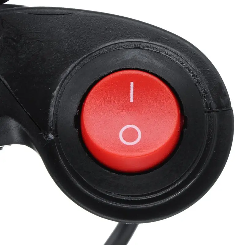 Excellent 1 Set Electric Vehicle Voltage Display Switch Handle Finger Thumb Throttle Scooter with Power LED Display Handlebar Grips for E- 4