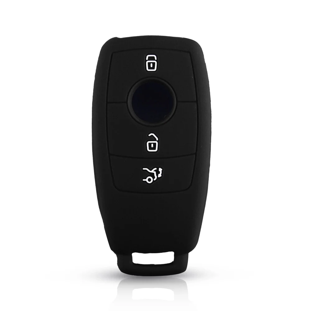 KEYYOU 3 кнопочный чехол для ключей Fob Силиконовый Mercedes Benz AMG 2017 E класс W213 силиконовый