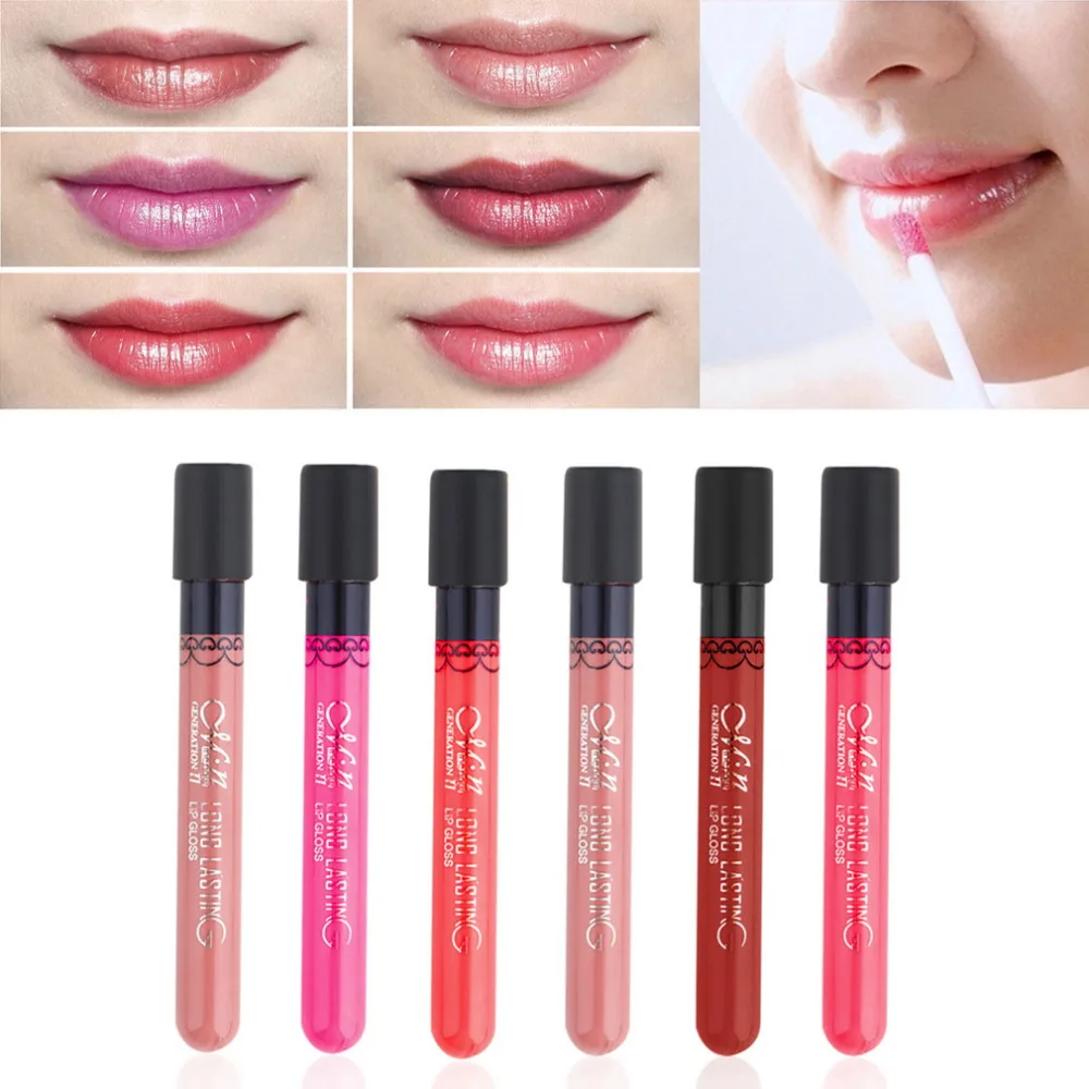 

Matte Lipstick Liquid Lip Gloss corean style shimmer maquiagem Waterproof Elegant smooth lip stick Long Lasting girl Cute Makeup