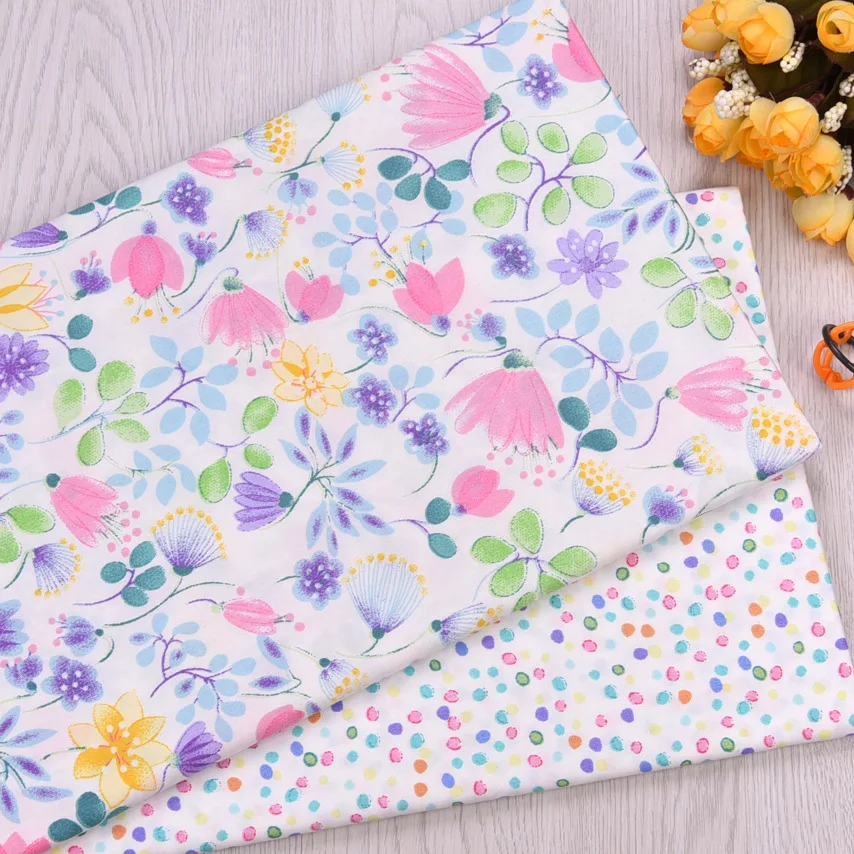 160CM*50CM color flower cotton fabric sewing baby cloth infant linens