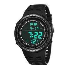 Мужские электронные спортивные весы модные 50 м водонепроницаемые светящиеся цифровые спортивные часы наручные часы цвета