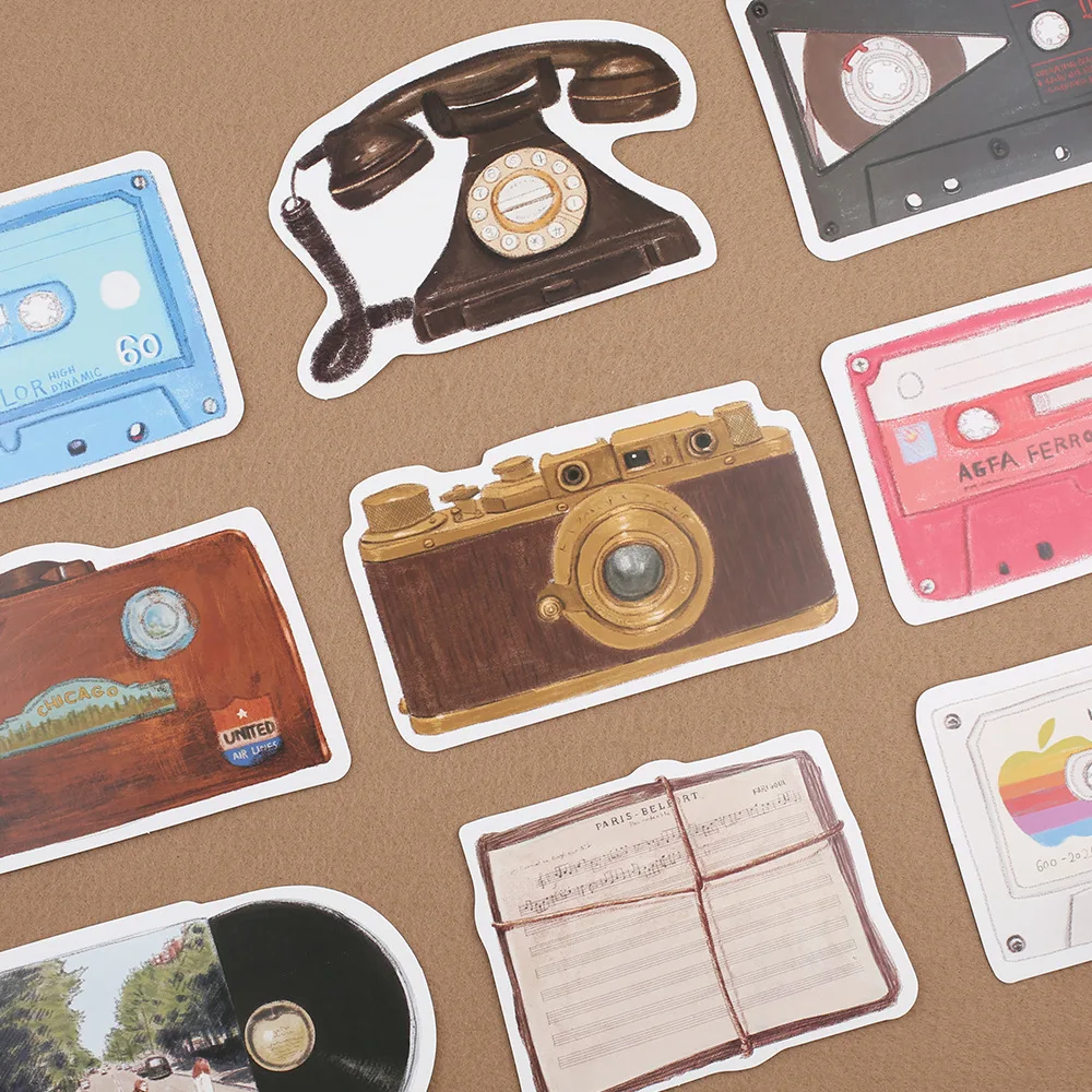 

30Pcs/Pack Irregular Retro Objects Paper Card Set Postcard For Greeting Bookmark For Reader Stationery Gift