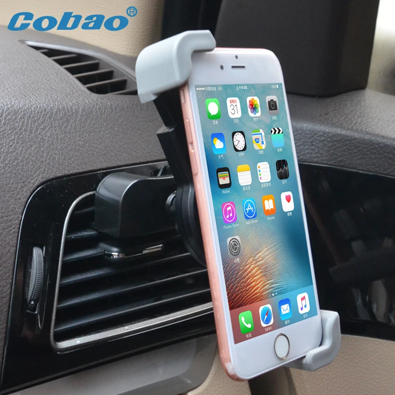 Cobao Universal CD Slot Phone Holder Car Air Vent Mobile Mount Holder 360 Degree Clip Cell Phone